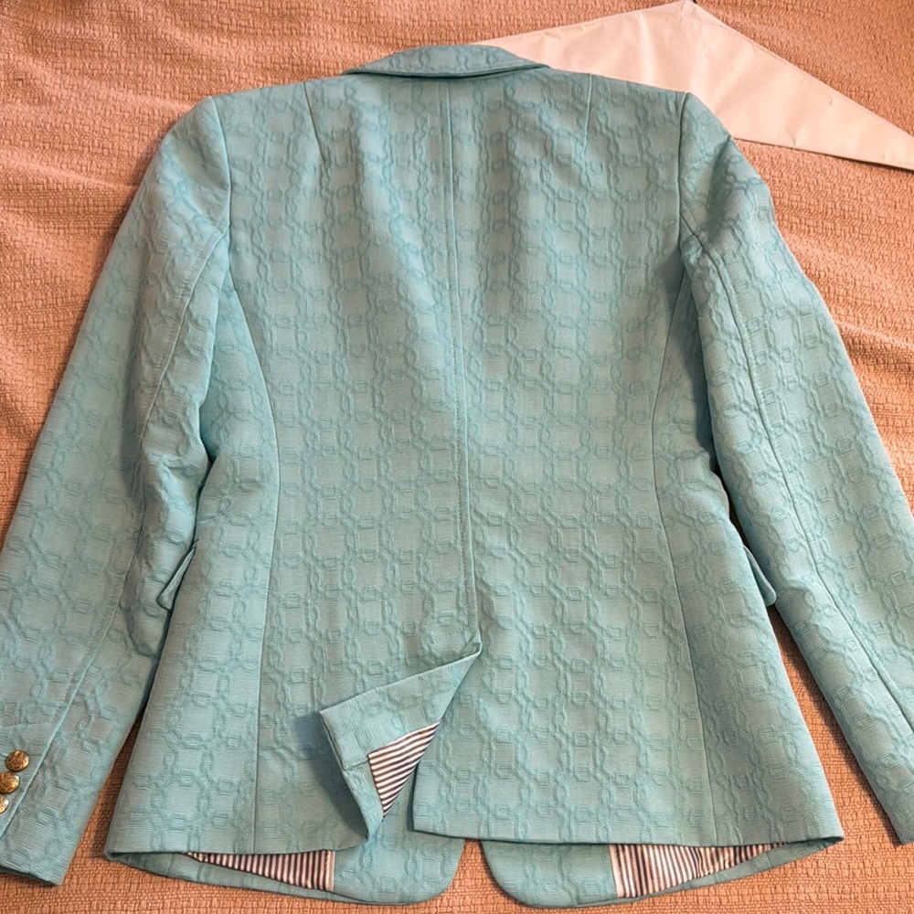 Banana Republic Aqua Blue Sport Coat with Modern Tailoring - Picture 6 of 6